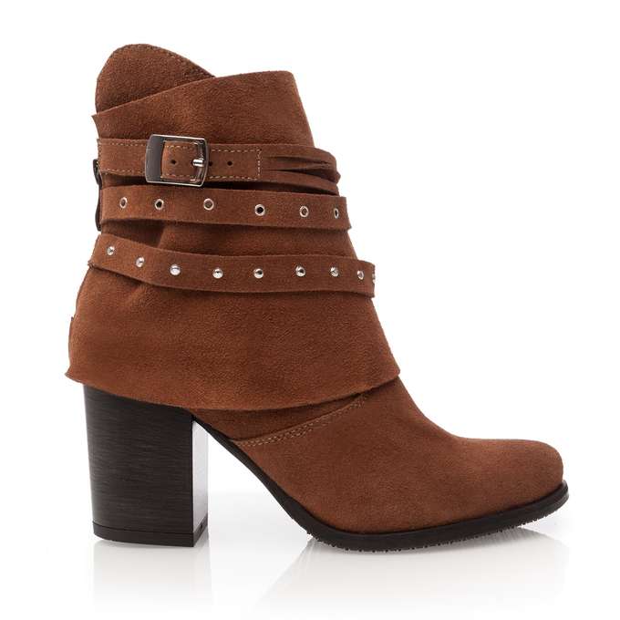 brązowe botki dla kobiet